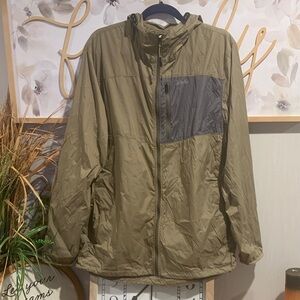 Cabela's Olive and Gray Windbreaker Jacket